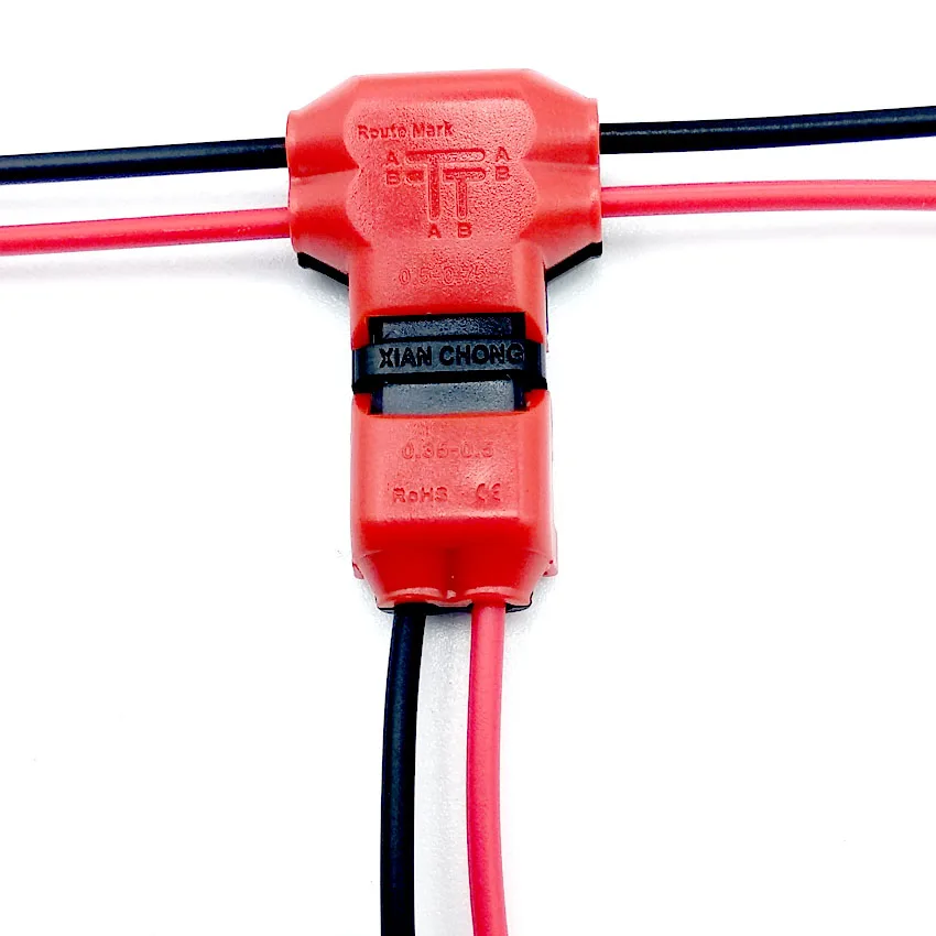 5 шт./лот 1/2Pin 18 22awg без сварки винтов Быстрый соединительный кабель с разъемом