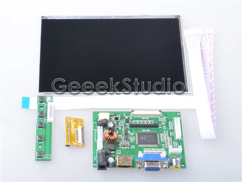 7 дюймов 1280*800 ЖК дисплей Дисплей монитор Экран с HDMI VGA 2AV драйвер платы для Raspberry Pi