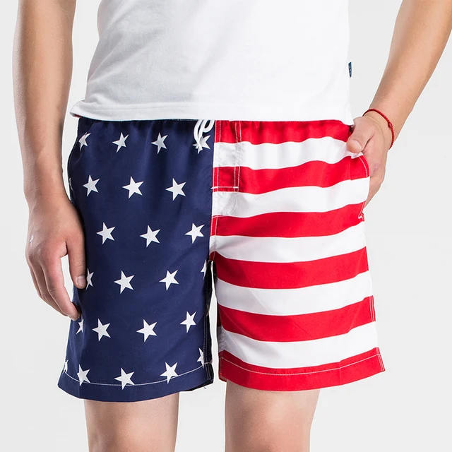 VICVIK Brand Usa Flag Shorts For Mens Boardshort Custom Trunks Wear