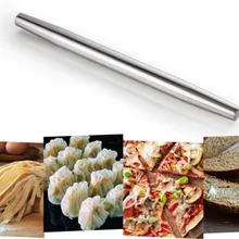 Профессиональная французская Скалка, 15,7" гладкие, из нержавеющей стали Скалки тесто ролик с коврик для мучных изделий длявыпечки для теста, пиццы
