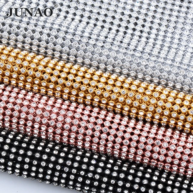 Crystal Rhinestone Mesh Fabric  Fabric Mesh Crystals Clothing - Rhinestones  - Aliexpress
