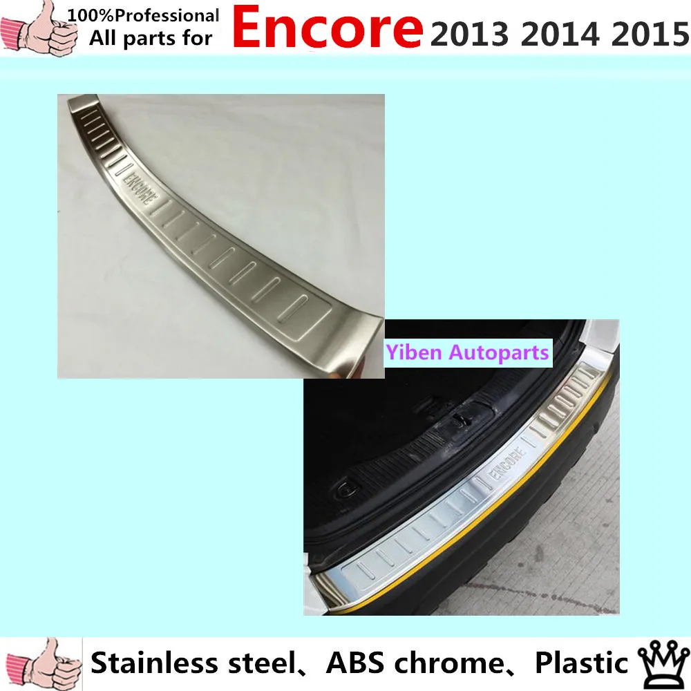 car body Styling Stainless Steel Inner Rear Bumper trim plate lamp frame threshold pedal 1pcs for Buick Encore 2013 2014 2015 for porsche cayenne 2015 stainless steel outer rear bumper foot plate trim 1pcs car styling