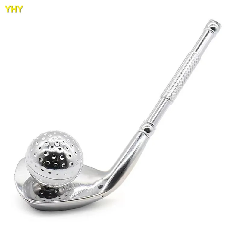 Creative Alloy Golf Shaped Smoking Pipe Metal Tobacco Detachable Cigarette Pipe for Smoking Herb Smoking Accessories07
