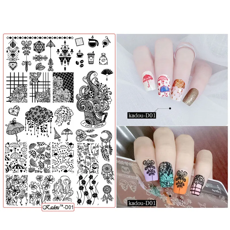 

1 Pcs Nail printing plate Nail printing Template Nail transfer plate stamping tool