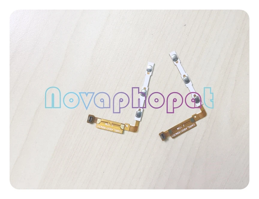 Novaphopat Power On Off Volume Up Down Interruttore Laterale Tasto Chiave Cavo Della Flessione Per Huawei Y3 2017 Y3-2017 Di Ricambio + Di Inseguiment