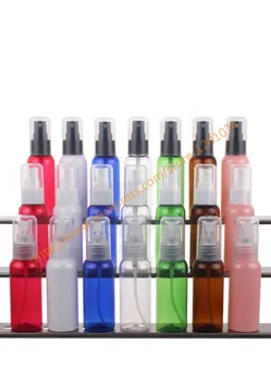 

50ml pretty colors PET bottle with plastic sprayer.mist PET bottle. travel refillable perfume container
