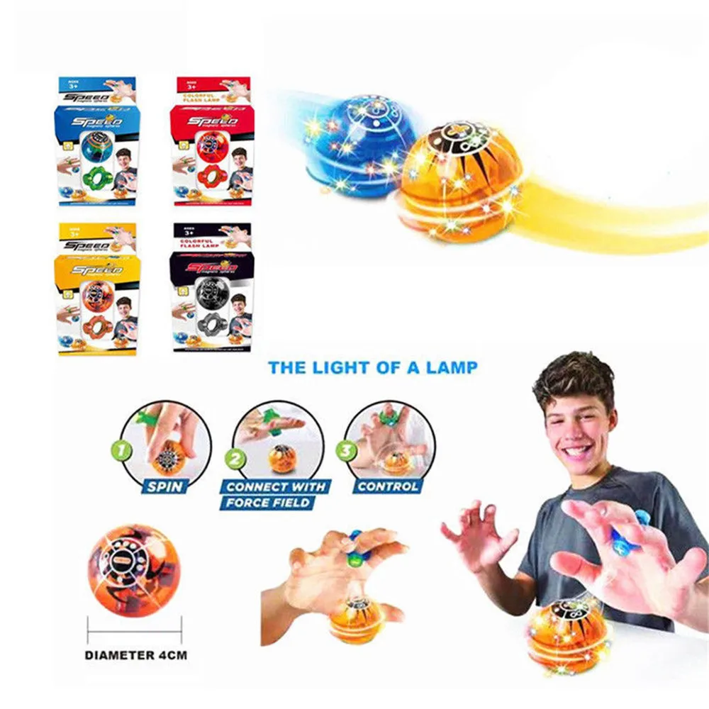 Magic Speed Magneto Spheres Flashing Ball Spinner Toys Stress Reducer