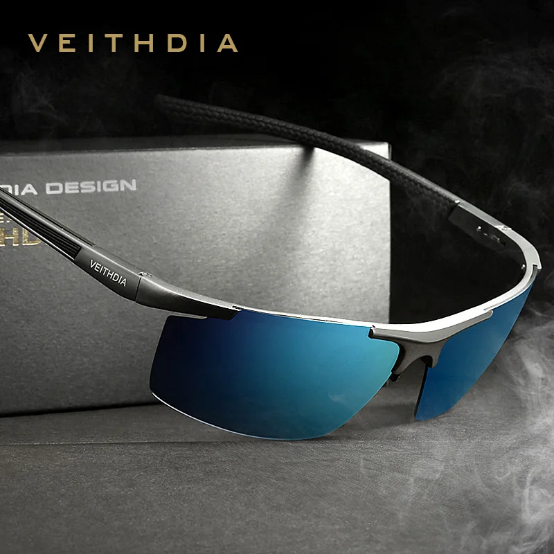 Солнцезащитные очки VEITHDIA из алюминиево-магниевого сплава, поляризованные мужские солнцезащитные очки с зеркальным покрытием для вождения, мужские очки, аксессуары