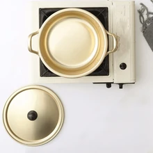 Креативный Золотой кастрюля антипригарный салат мгновенная супница кухонный инструмент