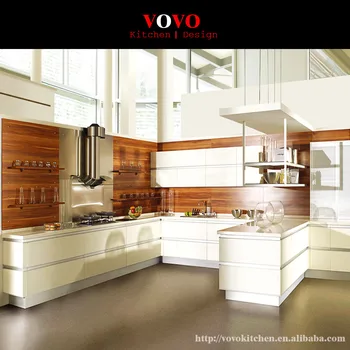 

White lacquer kitchen cabinet factory