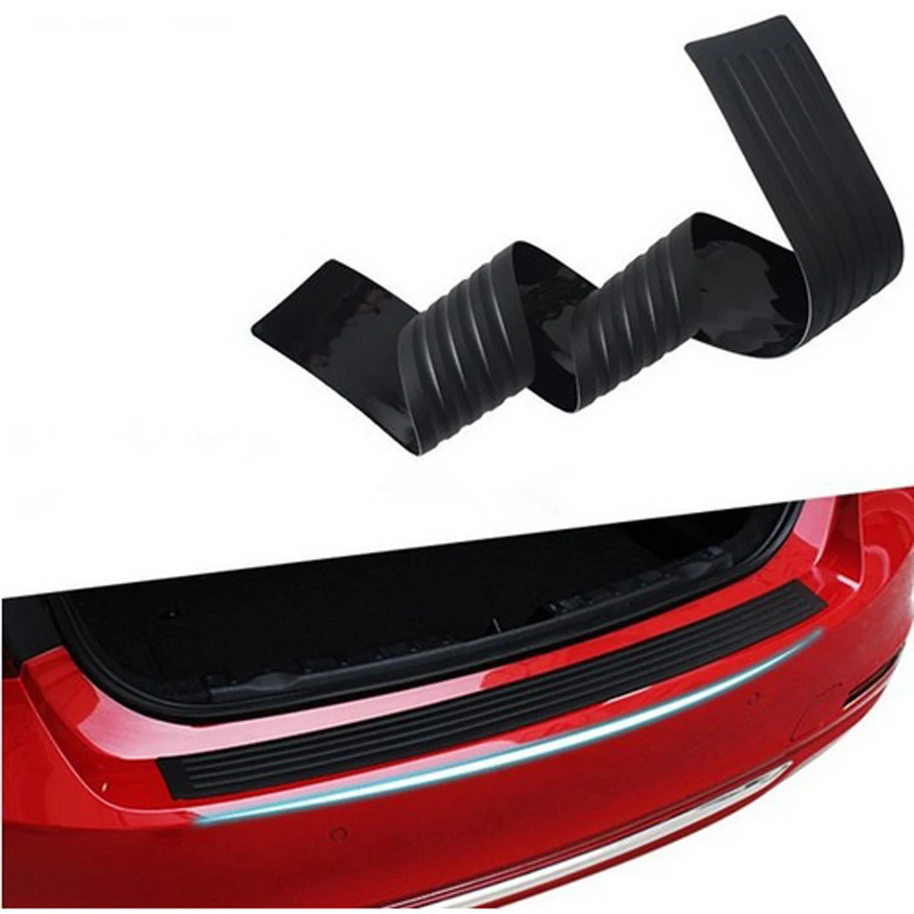 

Car For Volvo S60 V60 S80 S40 V40 XC60 CX70 XC90 Cars Rubber Rear Guard Bumper Protector Trim Auto Cover Black Cover Accessories