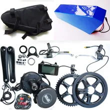 Bafang BBS02 48V 750W Electric bicycle Motor 8fun mid drive electric bike conversion kit + 48V 24Ah For Samsung battery with Bag