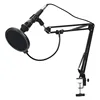 Blue mantis Black double layer studio microphone windscreen pop filter for speaking recorder pop filter for broadcast online ► Photo 2/6