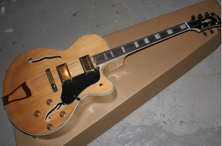 

Best Prcie High Quality Wholesale New Arrival Arch Top Jazz L5 Nature Electric Guitar Free Shipping