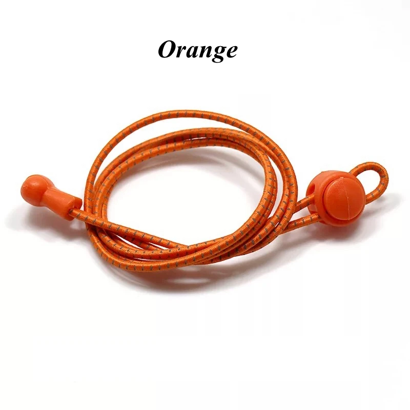 Светоотражающие эластичные шнурки, растягивающиеся шнурки для обуви, фирменные шнурки без завязок, уличные кроссовки, кружевные аксессуары для обуви, кружева T2 - Цвет: Оранжевый