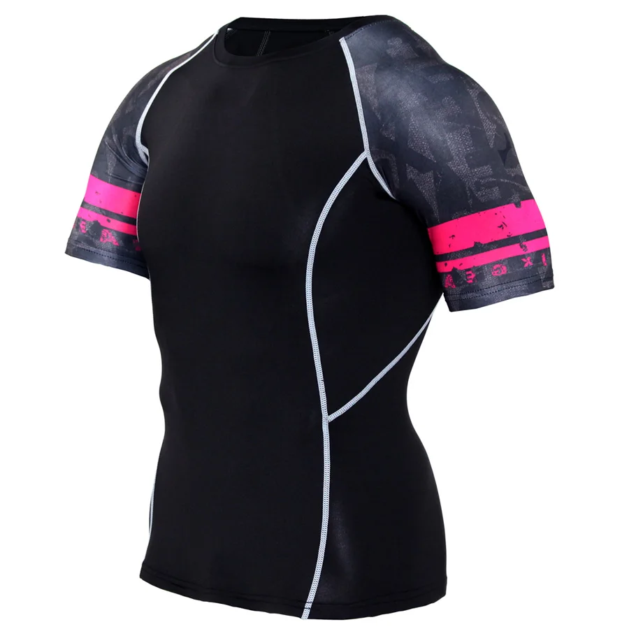 

2017 Men Compression T-shirts Wolf Skull 3D Print Short Sleeve Crossfit Bodybuilding Fitness Shirt Tights Top Brand Clothing MMA