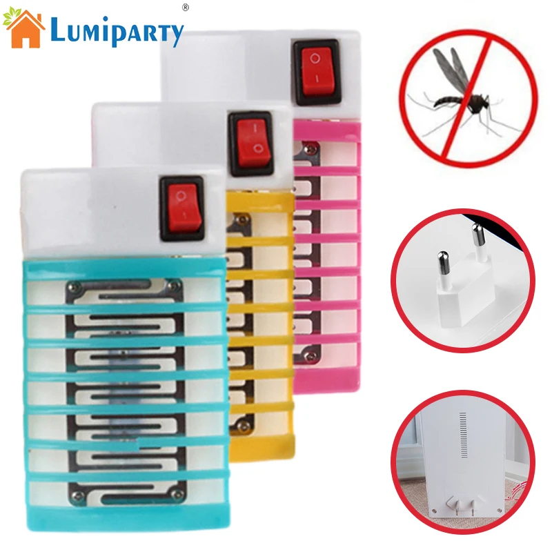220 V ЕС США Plug Электронный комарный убийца лампы средство от комаров Fly насекомых мухобойка бытовой ловушка для насекомых - изображение
