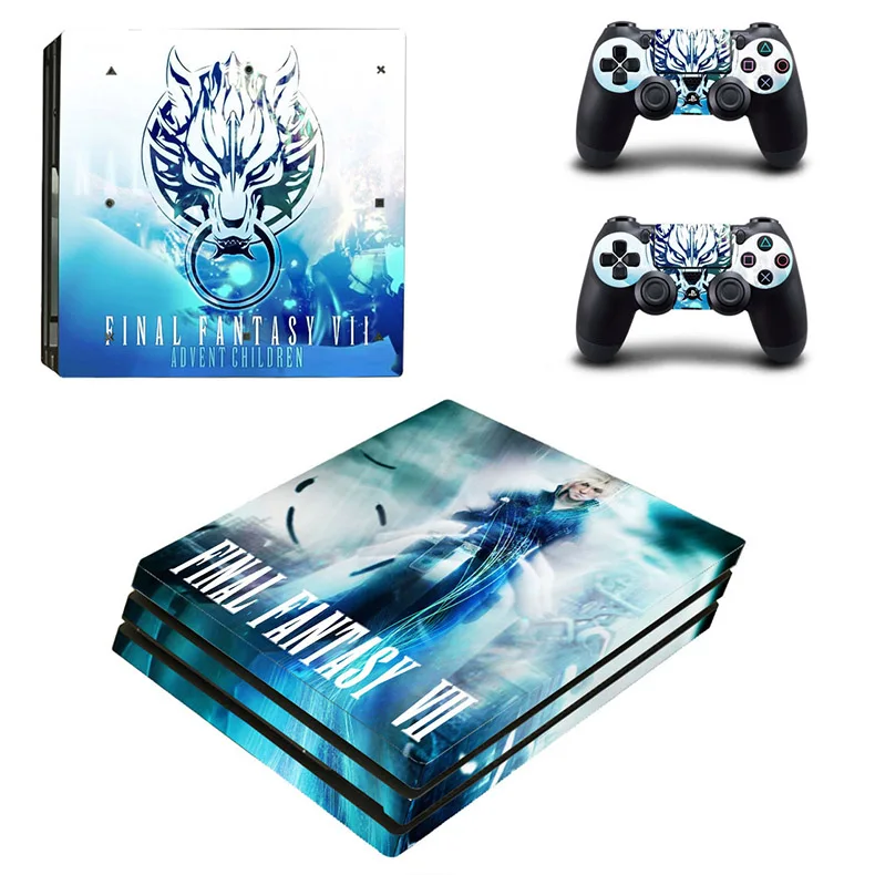 Final Fantasy XV PS4 Pro Skin Play station 4 Pro sticker FF15 PS 4 Pro sticker s для игровой консоли и двух контроллеров - Цвет: YSP4P-0079