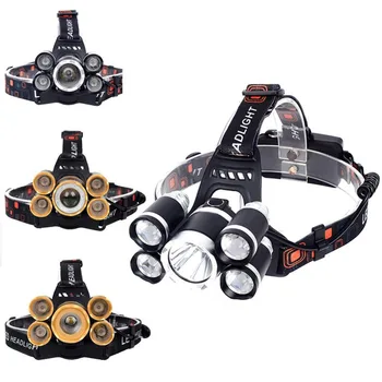 

Zoomable 5X LED 10000 Lumens USB Headlamp 4 Modes 2X18650 Battery Lamp