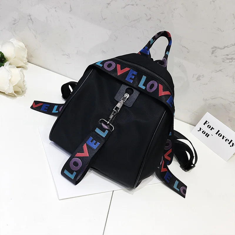 2018 Новая мода нейлон школа женщины рюкзак Малый двойного назначения crossbody