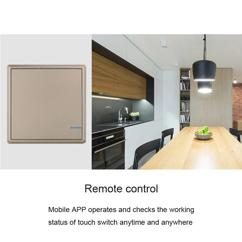 

Control Push Switch Touch Smart Waterproof One Gang Wall Switches Button Remote 220v Wifi Light Wireless Switch Switch