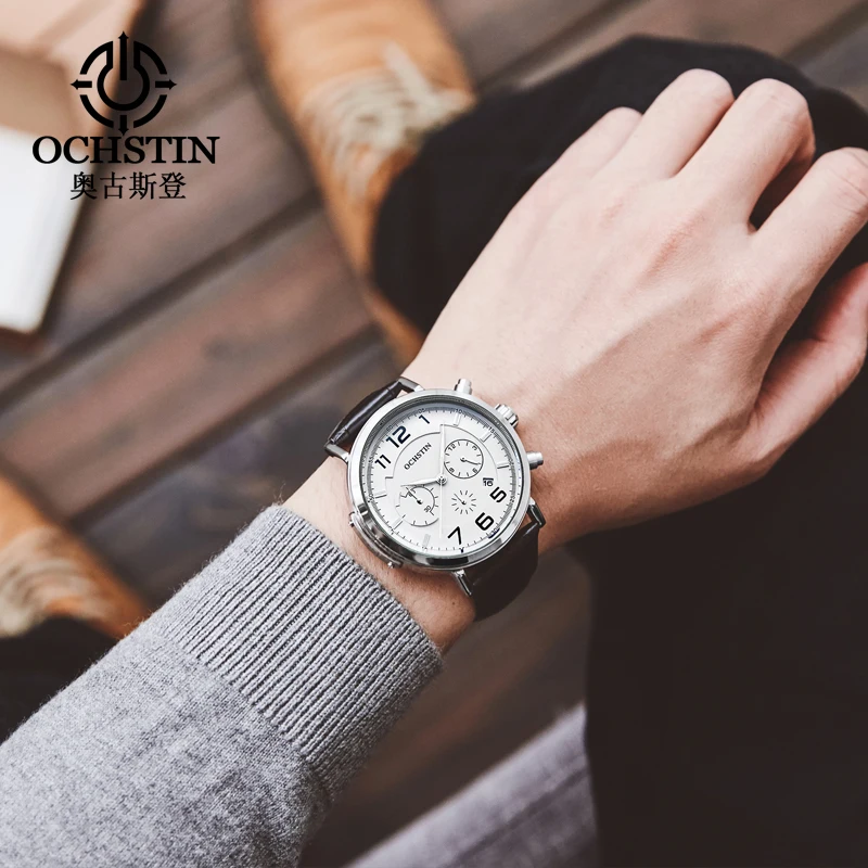 

Luxury Top Brand Men Watch relogio masculino Waterproof Casual Sports Male Clock Leather Business Quartz Wrist Watches Men Gifts