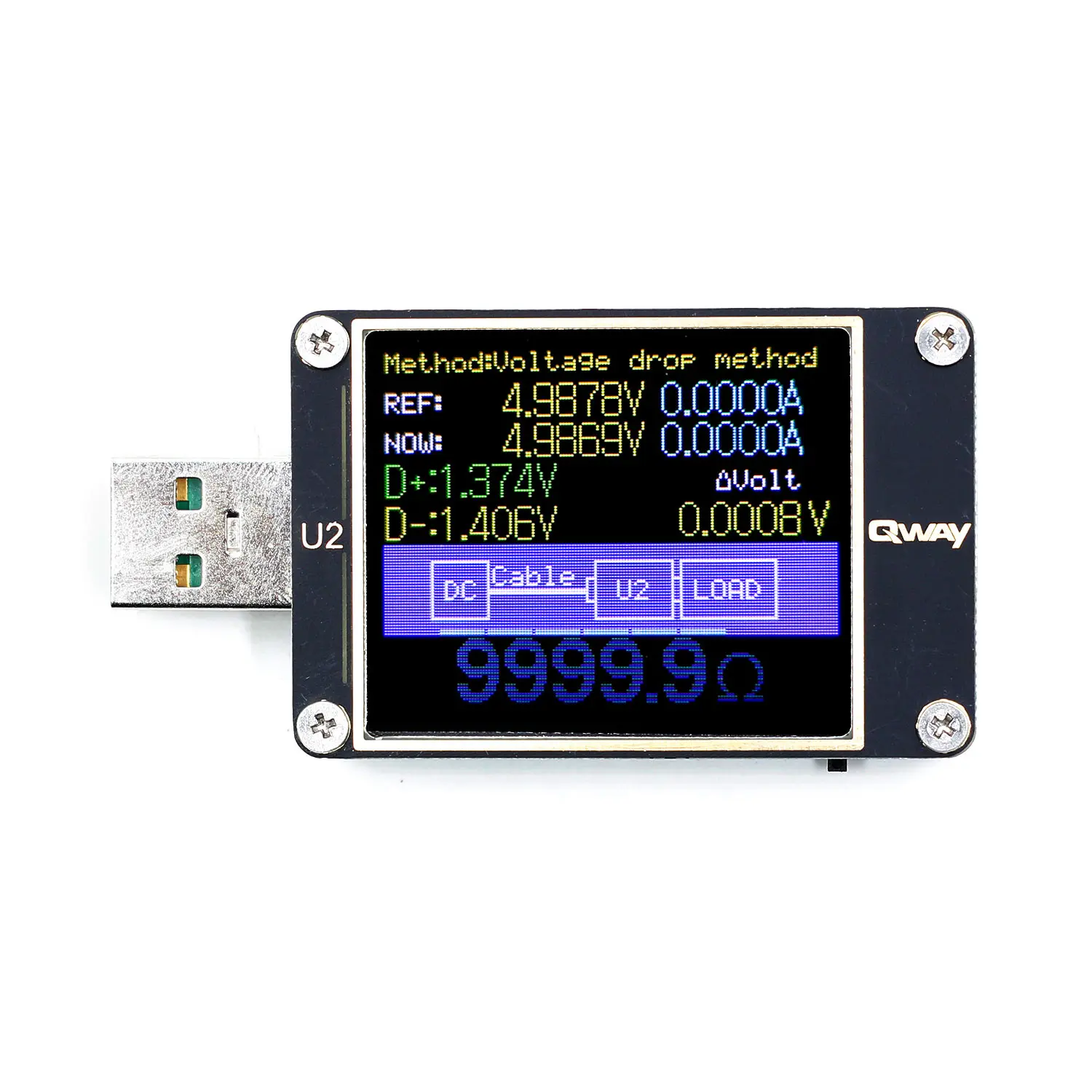 Beste WEB U2 Stroom En Spanning Meter USB Tester QC4 + PD3.0 2.0 PPS Snel Opladen Protocol Capaciteit Test