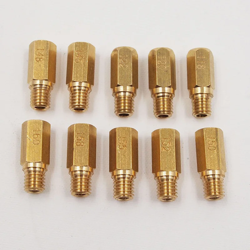 

10pcs for Keihin OKO KOSO PE PWK Fuel Supply Parts Motorcycle Carburetor Main Jet Injectors Nozzle Motorcycle Accessories