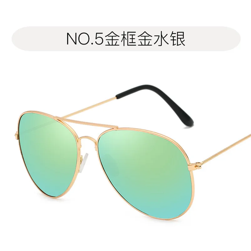 Hindfield ladies sunglasses Men women Goggle UV400 Europe and America fashion Accessories Trends neutral Beach Sun Glasses - Цвет линз: Gold frame Gold