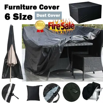 

Heavy Duty Waterproof Rattan Cube Outdoor Garden Furniture Dust UV Rain Cover Garden Patio Sofa Wicker Rattan Rain Cover