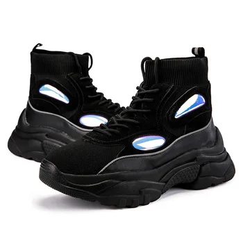 

Men's High Top Boots Chaussures Homme Luxury Brand Krasovki Men Fashion Casual Sneakers Man Shoes Male Footwear Booties Superst