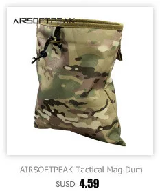 AIRSOFTPEAK Тактический поясный чехол телефона Molle 5.5 дюйма Чехол для мобильного телефона Военные сумки мобильных телефонов Сумки для аксессуаров