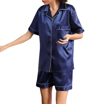 

home clothes women Women Short Sleeve Sleepwear Pajamas Sets Loungewear ropa interior femenina sexy erotica #M3Y5