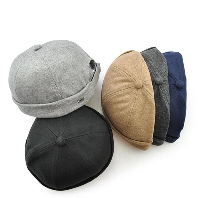 Bebovizi Brand Chinese Style Round Hats Street Melon Hat Men Women
