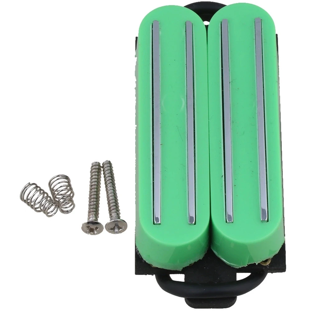 

Green Electric Guitar Dual Rail Humbucker 4 Wires Pickup with 2 screws