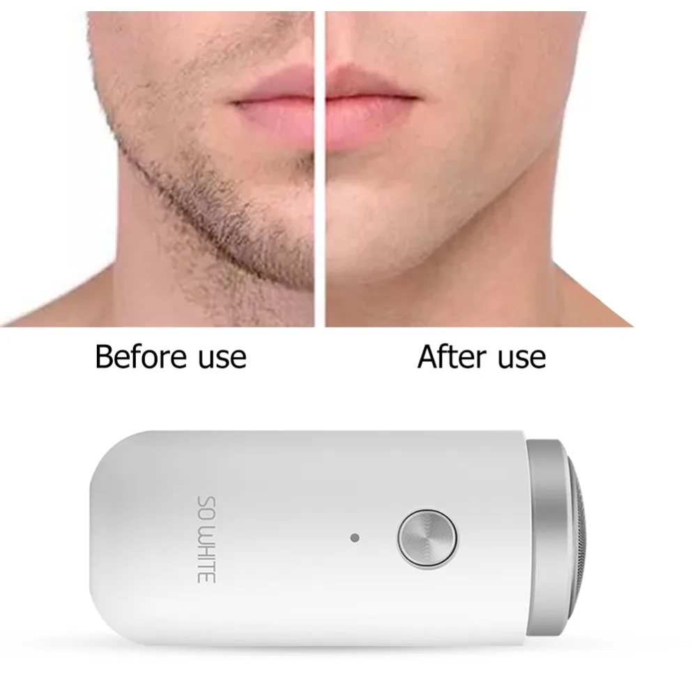 Xiaomi SO WHITE ED1 Electric Shaver Mijia USB Rechargeable Shaver Mini IPX5 Waterproof Beard Trimmer Shaving Razor from Youpin  (7)