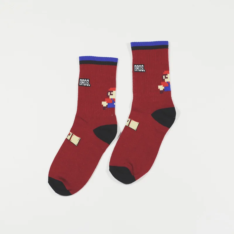 Neue-Baumwolle-m-nner-frauen-Crew-Socken-Lustige-Harajuku-Nette-Neuheit-Cartoon-sloth-Super-Mario-Weihnachten(12)