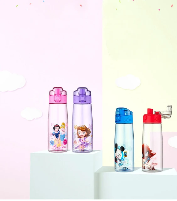 Bottles Water Bottle Disney  Water Bottle Disney Princesses - Disney 500ml  600ml - Aliexpress