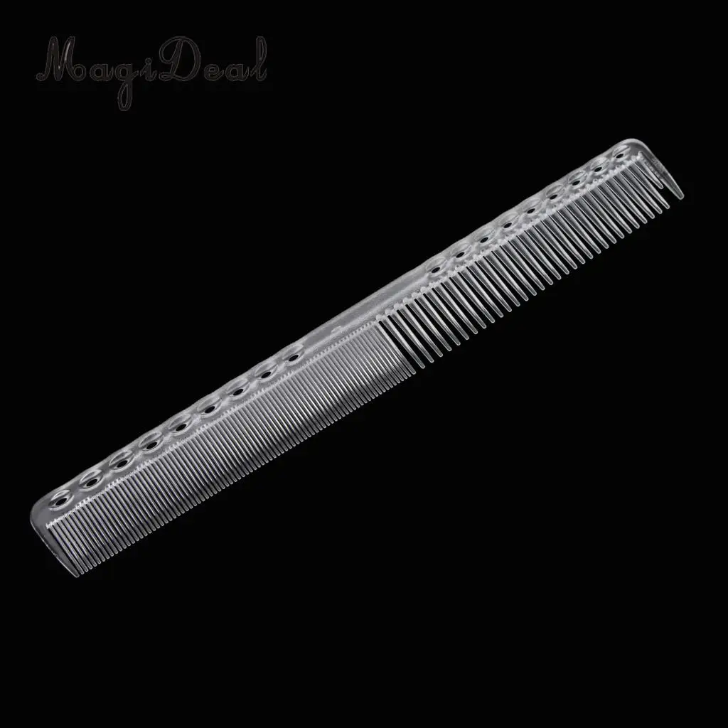 Clear Hair Cutting Comb Barber Hairdressing Hairstyling Salon Plastic Comb