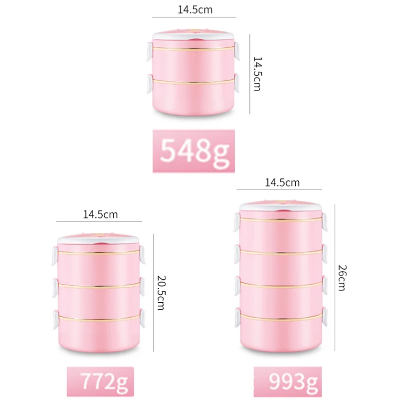 Seal Leakproof Microwave Bento Box Japan Style Insulation Portable Large Food Container Plastic Adult Bento Box Stainless Steel
