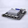 Mini Mainboard with Bay trail j1900 processor and 4 Gigabit LAN ports, Fanless MINI ITX Motherboard Pfsense 2.3.4, win 7 ► Photo 1/6