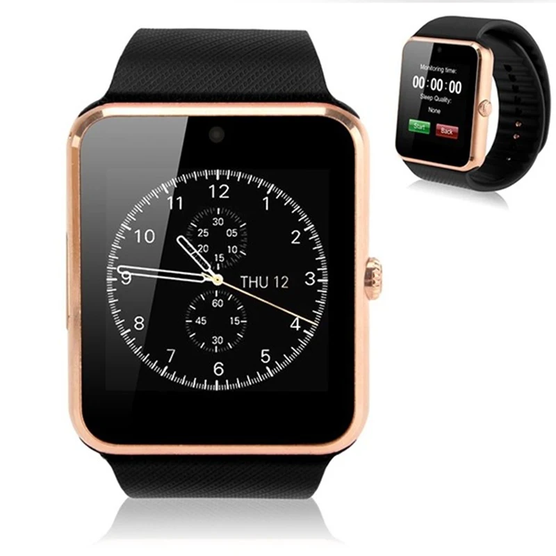 2016 New Wearable Devices reloj inteligente GT08 Smart Watch Android Support SIM Card font b Smartwatch