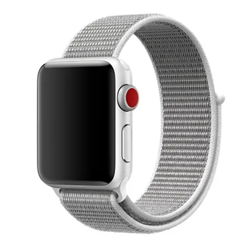 Ремешок для Apple Watch, ремешок для Apple Watch 5, 4, 44, мм, 42 мм, iwatch band 3, 2, 5, 42 мм, 38 мм, Спортивная петля, correa, нейлоновый ремешок для часов - Цвет ремешка: Pearl
