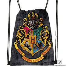 Custom harry_potter_hufflepuff Drawstring Backpack Bag Cute Daypack Kids Satchel (Black Back) 31x40cm#20180611-02-96
