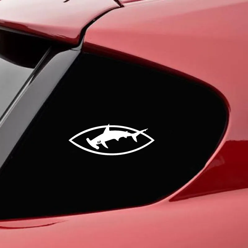 YJZT 15 см * 5 HAMMERHEAD Great White SHARK интересный виниловый автомобильный стикер высокого