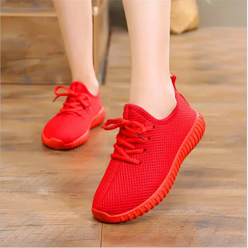 

AGUTZM 2019 New Women sneakers fashion Casual shoes Flat shoes Breathable mesh outdoorleisure joker light tenis feminino Y59