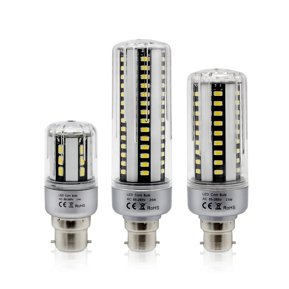 1pcs B22 LED Corn Bulb No Flicker 5W 7W 9W 12W 15W 20W 25W Smart IC SMD