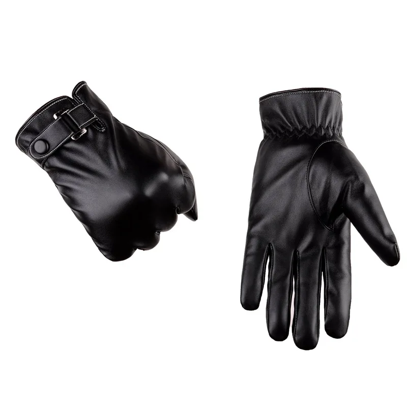 Spring/Winter PU Leather Short Thin/Thick Touched Screen Glove Man Gym Car Driving Mittens sports gloves,gym gloves