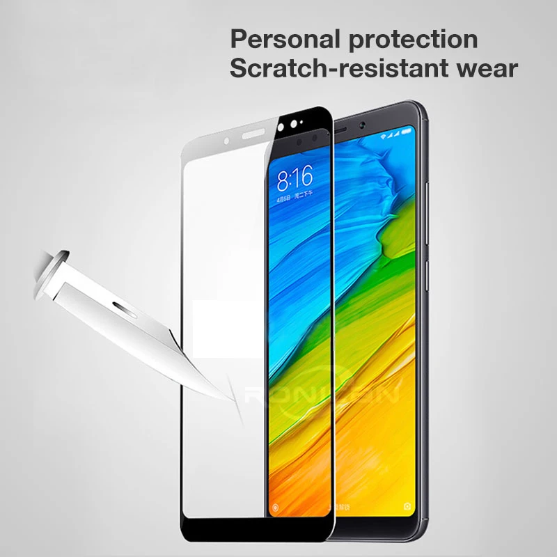 Для Xiaomi redmi 5 plus стекло 6 6A защита экрана полное покрытие защитная пленка на Note Pro