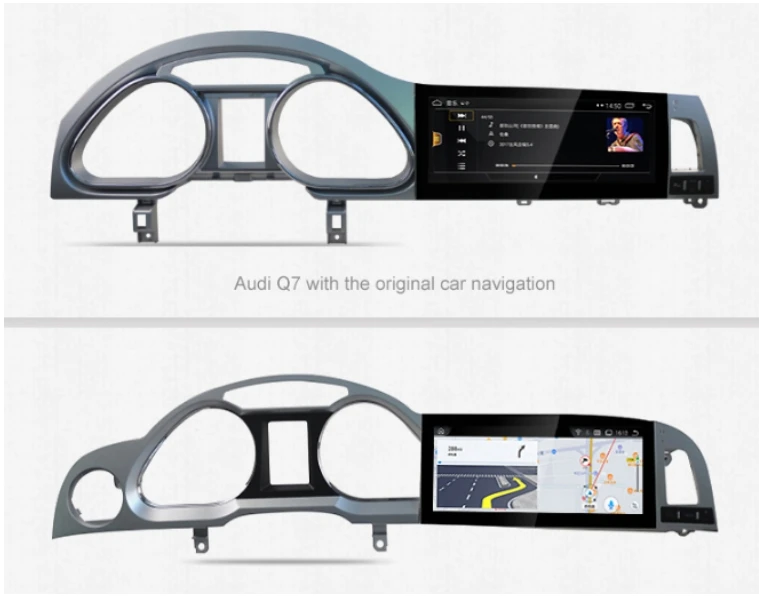 Discount For Audi A6 A6L 2004~2011MMI 10.25 inch NAVI LiisLee Car Multimedia Wireless CarPlay GPS WIFI Audio Radio Frame Navigation 3